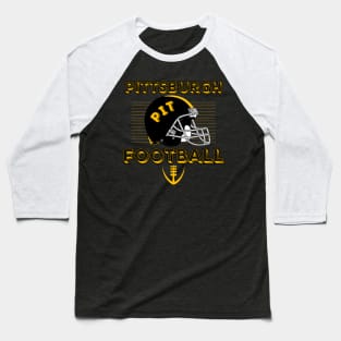 Pittsburgh Football Vintage Style Baseball T-Shirt